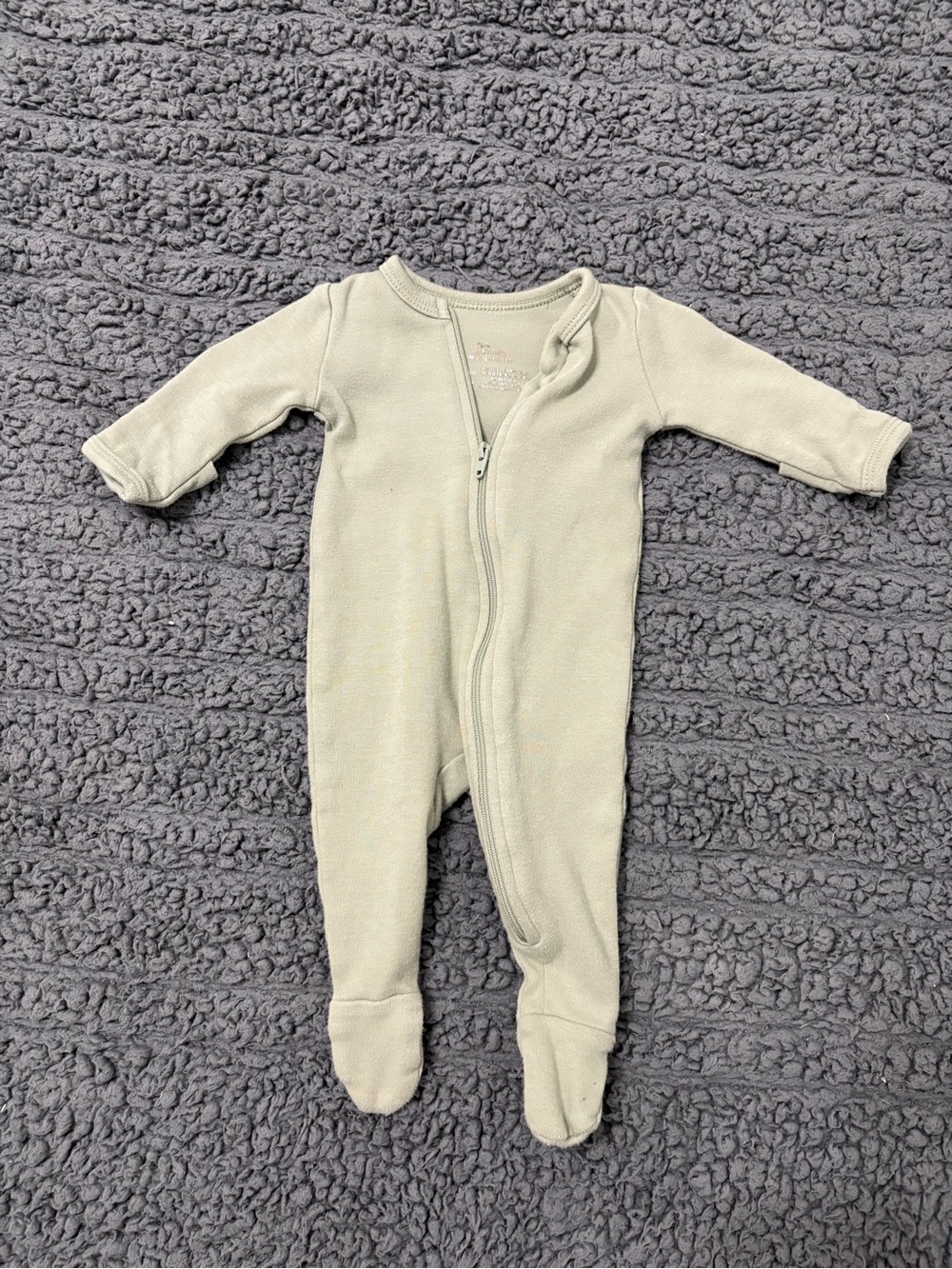 O2 Baby | Sage Green Double Zipper Organic Cotton